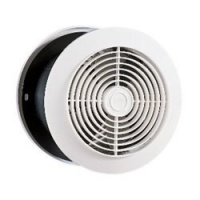 Broan Model 512 6-Inch Through Wall Utility Fan, 90 CFM, 3.5 Sones