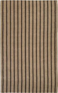 Area Rug 3x5 Rectangle Natural Fiber Chocolate-Natural Color - Surya Country Jutes Rug from RugPal