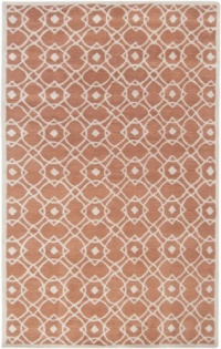 Area Rug 3x5 Rectangle Transitional Golden Brown-Rust Color - Surya Goa Rug from RugPal