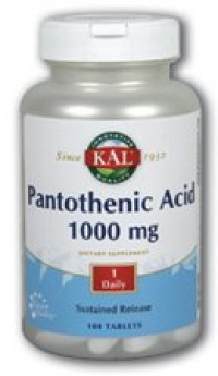 Pan Acid (Pantothenic Acid) 1000mg Timed Release - 100 - Sustained Release Tablet