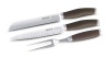 Anolon Advanced Bronze Santoprene Cutlery 3-Piece Slice and Carve Set