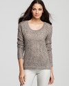 This breezy, open knit Splendid sweater makes a cool segue into the layering season, flaunting the much-loved metallic trend in a soft wool blend.