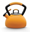 KitchenAid Teakettle 2-1/4-Quart Porcelain Enamel on Steel Soft Grip Kettle, Mustard