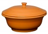 Fiesta 70-Ounce Covered Casserole, Tangerine