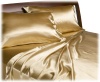 Divatex Home Fashions Royal Opulence Satin King Sheet Set, Gold