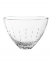 Style and quality go hand-in-hand in the Modern Love crystal bowl, featuring striking clarity and a delicate cut motif by Monique Lhuillier.