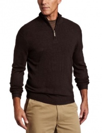 Geoffrey Beene Men's Cotton Fancy 1/4 Zip Sweater