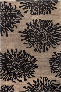 Area Rug 3x5 Rectangle Contemporary Light Brown Color - Surya Bombay Rug from RugPal