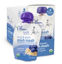 Plum Organics Mish Mash Blueberry Oats and Quinoa, 3.17-Ounce Pouches (Pack of 12)