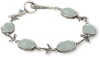 Lucky Brand Light Blue Set Stone Toggle Bracelet, 7.63