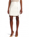 Robert Rodriguez Women's Dual Side Zip Skirt, White, 0