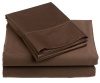 Renaissance 600-Thread-Count Cotton Sateen King Sheet Set, Chocolate