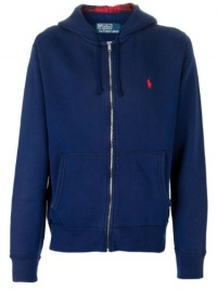 Polo Ralph Lauren Full Zip Fleece Hoodie, Luxury Blue, Medium