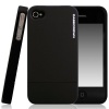 CaseCrown Lux Glider Case for Apple iPhone 4 and 4S (AT&T, Sprint, & Verizon compatible) - Black Obsidian