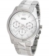 Guess Women's U12605L1 Silver Stainless-Steel Quartz Watch with Silver Dial