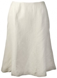 Calvin Klein Women's Linen Blend Flare Skirt Light Khaki (10) [Apparel]