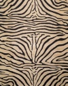 Wool Hand Tufted Area Rug Zebra 3' 6 x 5' 6 Neutral Carpet