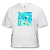 Aqua Dots Abstract - White Infant Lap-Shoulder Tee (18M)