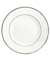 From designer kate spade comes this clean, classic and glistening dinnerware collection. Featuring lustrous gold, platinum and black rim accents on fine white bone china, Sonora Knot is a fresh take on traditional finery, perfect for any occasion.