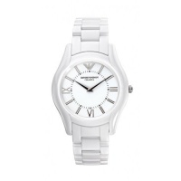 Emporio Armani Ladies 'Super Slim' White Ceramic Watch with White Dial