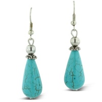 Trendy Turquoise Drop Dangle Earrings