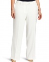 Calvin Klein Women's Plus-Size Madison Pant, Winter White, 16W