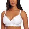 Bali Women's Comfort Revolution Convertible Wirefree Bra, White, 36C