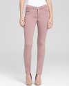 Tailored in a sleek, skinny silhouette, these J Brand jeans are fashioned in a soft, pastel hue for femme flair.