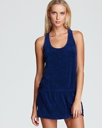 Simply Splendid, this racerback dress is crafted in soft terry for plushly effortless post-swim wear.