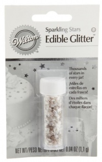 Wilton Edible Glitter, Silver Stars