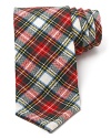 Classic tartan plaid defines this rakish tie from Jack Spade, a traditional pattern rendered in a thoroughly modern shape for today's man.