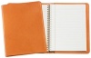 Graphic Image Wire-O-Notebook, Goatskin Leather, 9-Inches, Orange (JS9MRBLGTIORG)