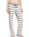 Nautica Sleepwear Women's Waffle Striped Pant