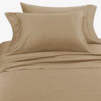 Taupe Hotel Spa Collection 4 piece Sheet Set - 300 Thread Count - 100 Percent Cotton - Queen Size