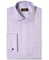 Sharpen your nine-to-five look with this classic checked dress shirt from Tasso Elba.