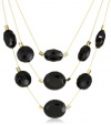 Kenneth Cole New York Urban Nero Faceted Bead Illusion Necklace