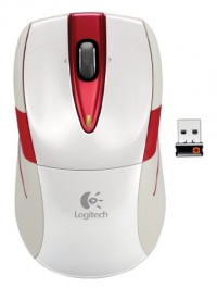 Logitech Wireless Mouse M525 - White/Red (910-002700)