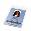 GBC BadgeMates Vertical ID Badge Holder, 4 x 3 Inches, Clear, 25 Holders per Pack (3747473)