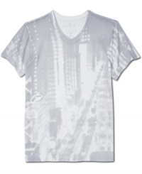 A graphic t-shirt like this one from Marc Ecko Cut & Sew is an easy way to get a charge out of your casual wardrobe.