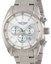 I By Invicta Men's 89083-001 Chronograph Silver Dial Stainless Steel Watch