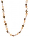 Endless Golden Multi-Colored 6-7mm Baroque Freshwater Cultured Pearl Necklace, 50