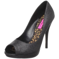 Betsey Johnson Women's Iridescence Open-Toe Pump