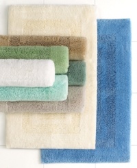 Refresh your bath in comfort and style with this Cotton contour from Martha Stewart Collection. Features plush, ultra-soft texture and a tonal design. Non-skid backing.