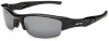 Oakley Men's Flak Jacket Iridium Sunglasses,Jet Black Frame/Black Lens,one size