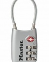 Master Lock 4688DSLV TSA Accepted Cable Luggage Lock, Silver