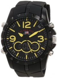 U.S. Polo Assn. Men's US9237 Black Analog Digital Strap Watch