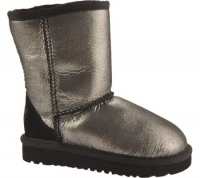 UGG Australia Children's Classic Glitter Toddler Suede Boots,Black,11 Child US