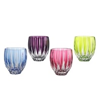 A glamorous collection of barware from William Yeoward in exciting shapes and vibrant amethyst brings uncommon elegance to your events. With striking vertical cuts, each piece sings a contemporary tune that is deeply indebted to classic crystal design.