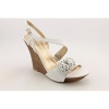 Guess Latonia4 Open Toe Wedge Sandals Shoes White Womens