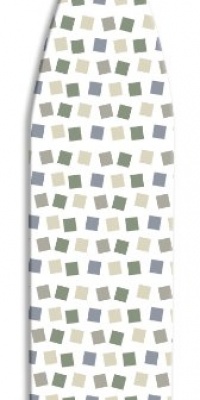 Whitmor 6614-833 Deluxe Ironing Board Cover and Pad, Modern Blocks